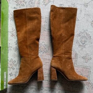 Sam Edelman Brown Suede Heeled Boots